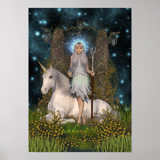 Angel Princess & Unicorn Poster (Vorne)