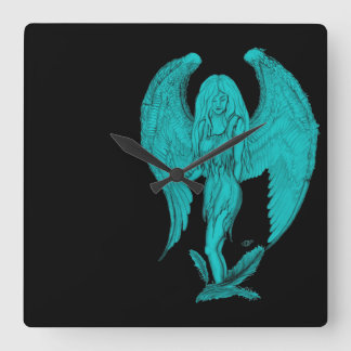Angel Quadratische Wanduhr