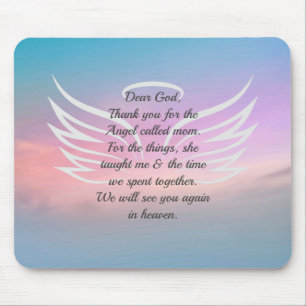 Angel Quote Prayer Maus Pad Mousepad
