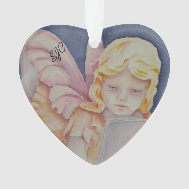 ANGEL READING VALENTINE ORNAMENT (Vorderseite)