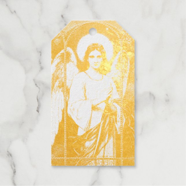 ANGEL REAL Foil Gift Tag Geschenkanhänger (Vorderseite)