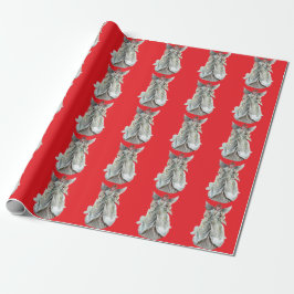 Angel Red Wrapping Paper Geschenkpapier