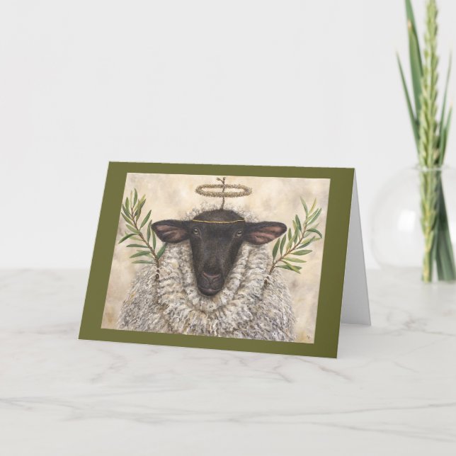 Angel Regina Feiertagskarte (Vorderseite)