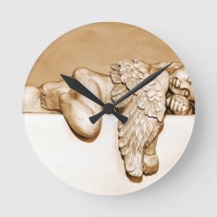 Angel Runde Wanduhr