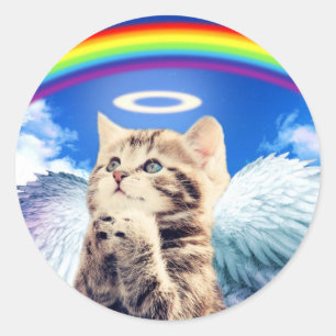 Angel Runder Aufkleber
