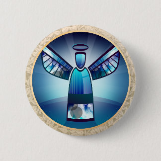 Angel: Schaltfläche "Blauer Engel-Pinback" Button