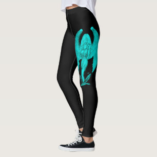 Angel , Schwarz und Grün Leggings
