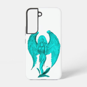 Angel , Schwarz und Grün Samsung Galaxy Hülle