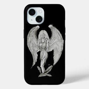 Angel - Schwarzweiß-Design Case-Mate iPhone Hülle