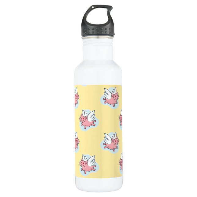 Angel Schweine für chinesische Neujahrsflasche 201 Edelstahlflasche (Vorderseite)