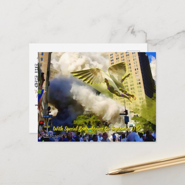 Angel - Secourt 9-11 Carte postale Souvenir (Devant/Arrière en situation)