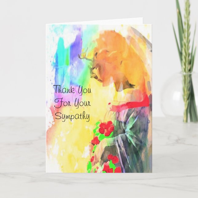 Angel Serene Merci Pour Votre Sympathie" (Devant)