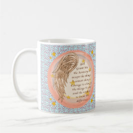 Angel Serenity Prayer Kaffeetasse
