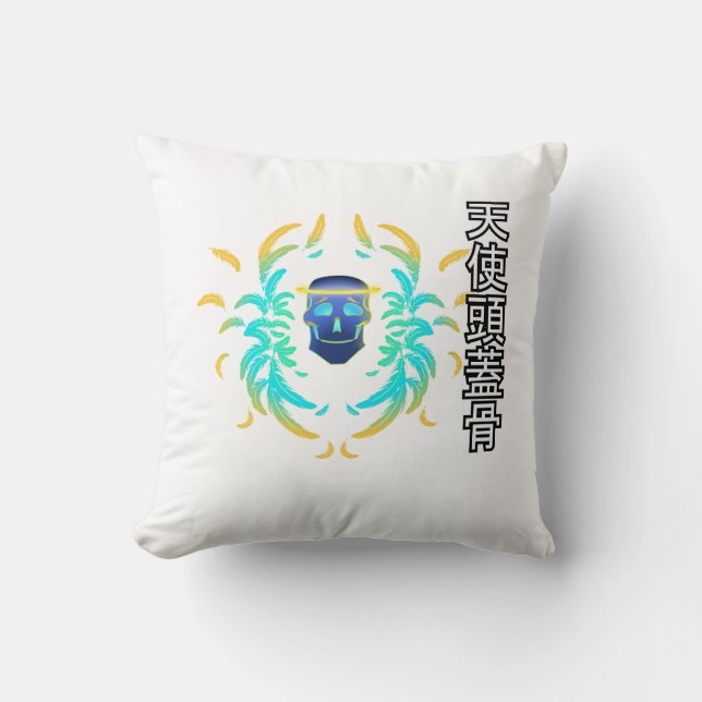 Angel Skull Kissen (Vorderseite)