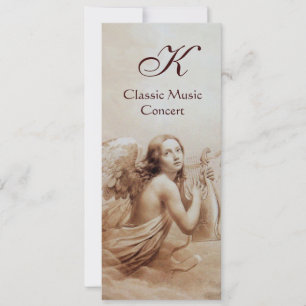 ANGEL SPIELEN LYRA ÜBER DIE KLOUDS, Monogramm Einladung