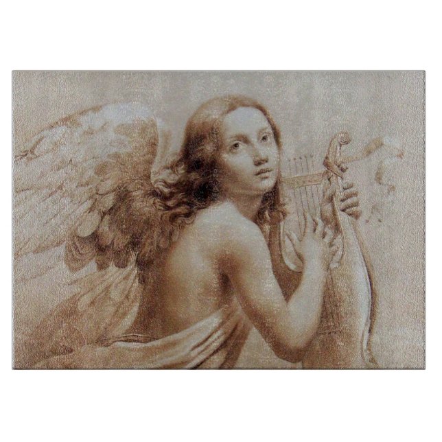 ANGEL SPIELEN LYRA ÜBER DIE KLOUDS SCHNEIDEBRETT (Vorderseite)