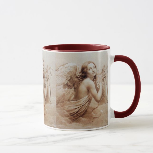 ANGEL SPIELEN LYRA ÜBER DIE KLOUTEN braun Tasse (Rechts)