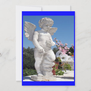Angel Statue in blau