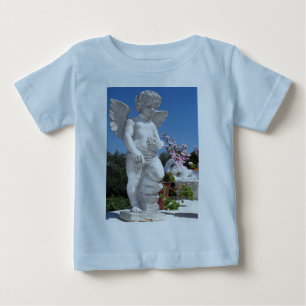 Angel-Statue in hellblau Baby T-shirt