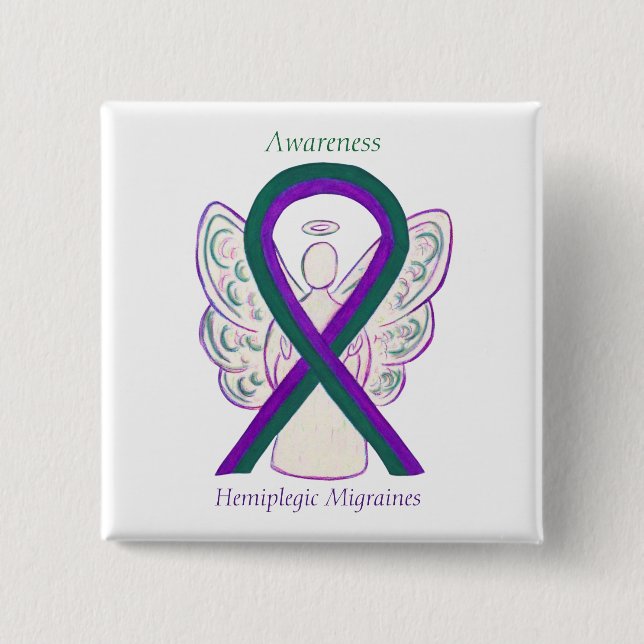 Angel-Taste für Hemiplegik-Migräne Button (Vorderseite)