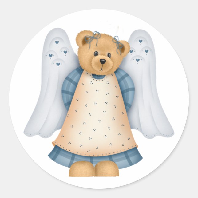 Angel Teddy Bear D11 Stickers (Vorderseite)