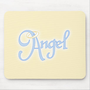 Angel Text Mousepad