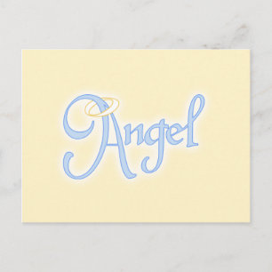 Angel Text Postkarte