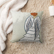 Angel Throw Kissen 16 Zoll x 16 Zoll