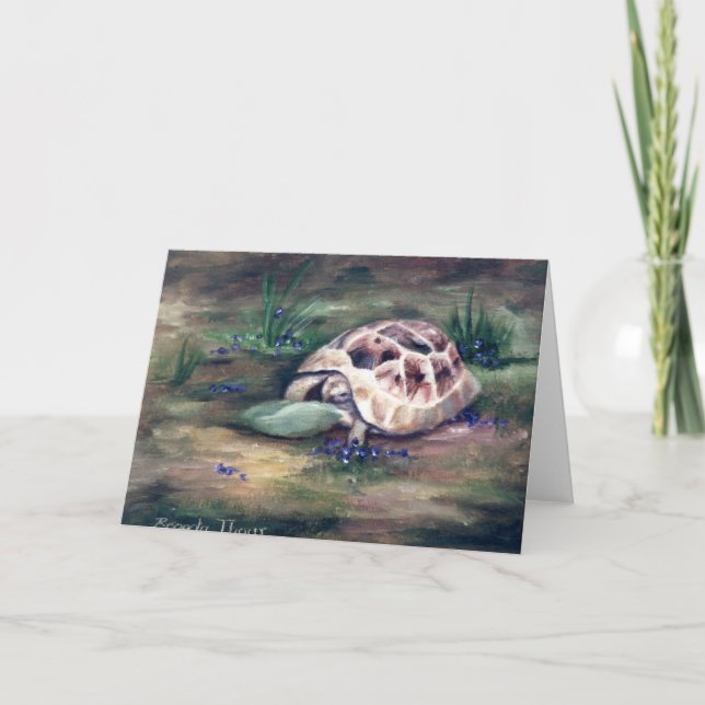 Angel Tortoise Blank Card Karte (Vorderseite)