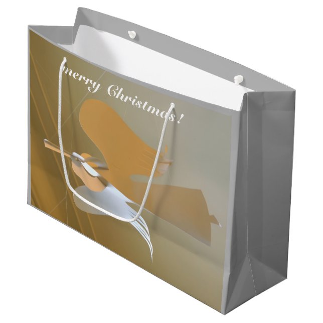 Angel-Trompeten Große Geschenktüte (Vorderseite Schrägansicht)
