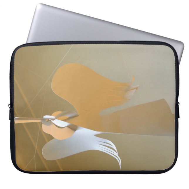 Angel-Trompeten Laptopschutzhülle (Vorderseite)