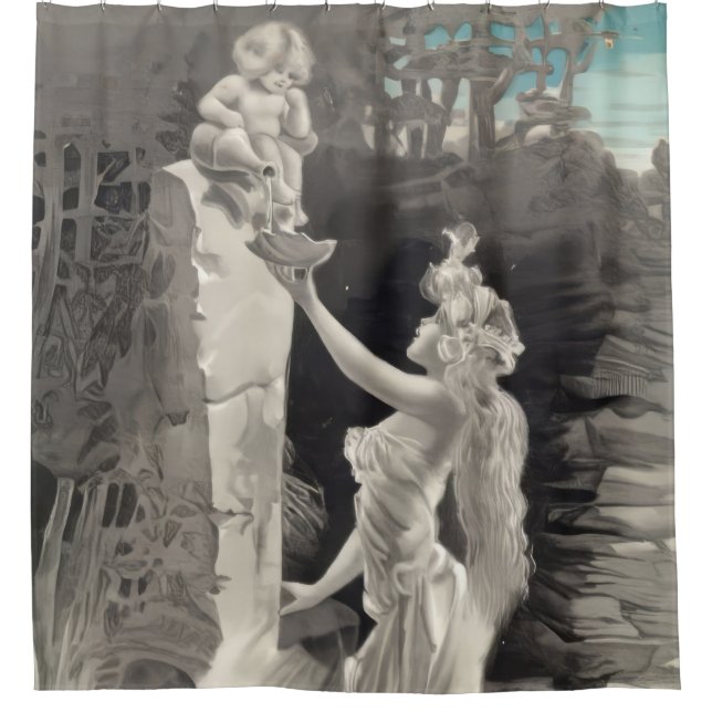 Angel und Goddess Valentine Duschvorhang (Vorderseite)