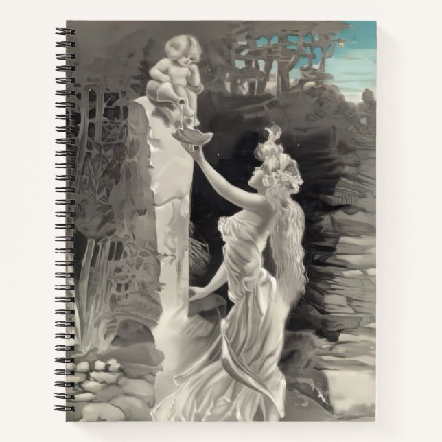 Angel und Goddess Valentine Notizbuch (Vorderseite)