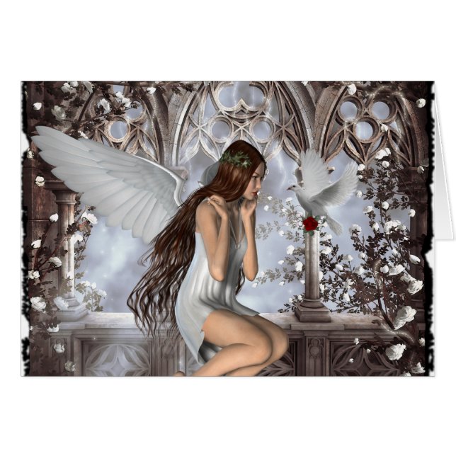 Angel und ihre Taube (Vorderseite (Horizontal))