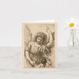 Angel und Kind (Guercino) Karte
