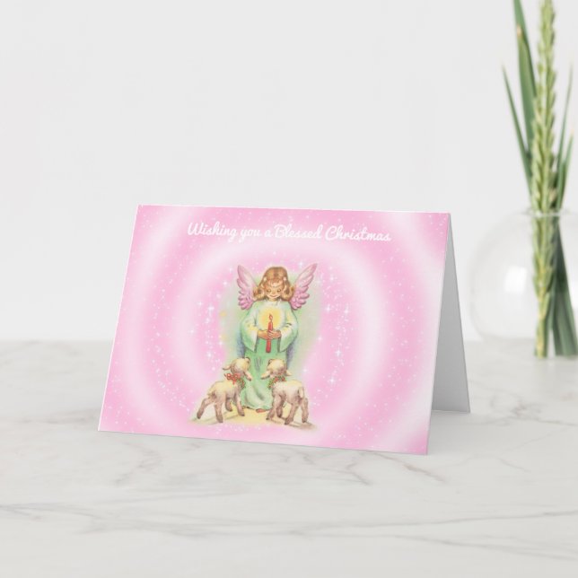 Angel und Lammen Weihnachten (Vorderseite)