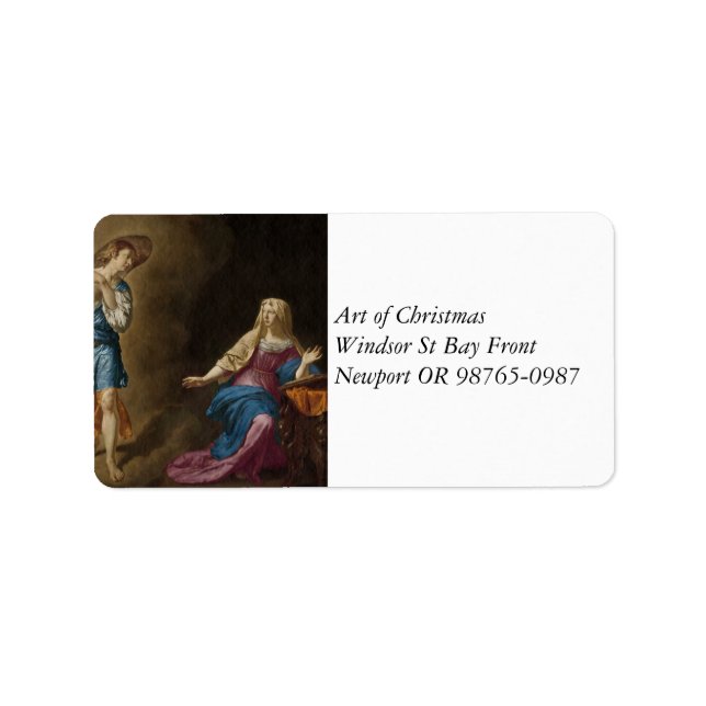 Angel und Mary Adressaufkleber (Vorne)
