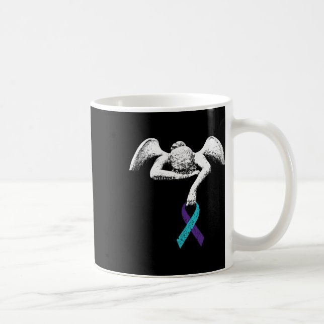 Angel und Selbstmordbewusstsein Suizidpräventionsk Kaffeetasse (Rechts)