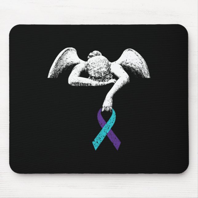 Angel und Selbstmordbewusstsein Suizidpräventionsk Mousepad (Vorne)