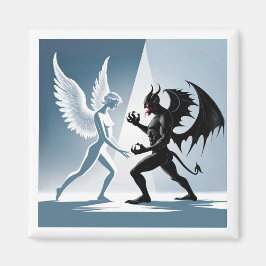 Angel und Teufel Magnet