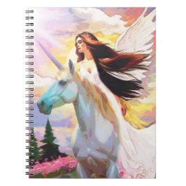 Angel Unicorn Ailes Aquarelle Carnet coloré