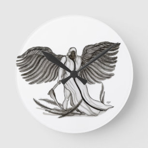 Angel Uriel Runde Wanduhr