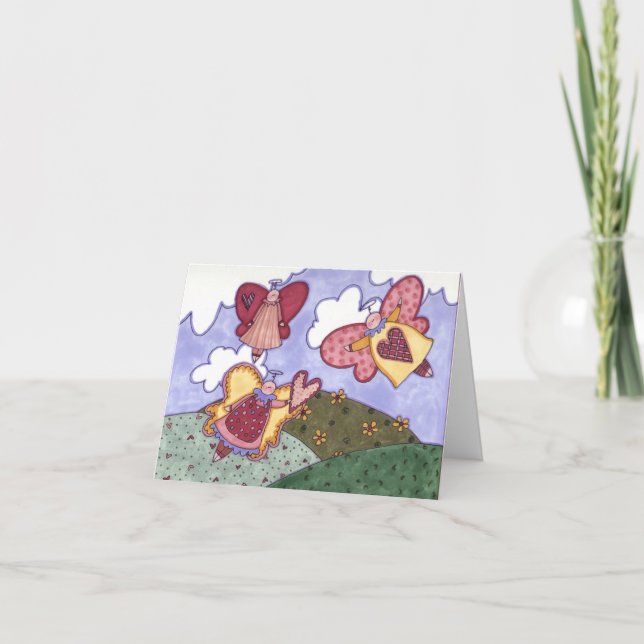 Angel - Valentinkarte Feiertagskarte (Vorderseite)