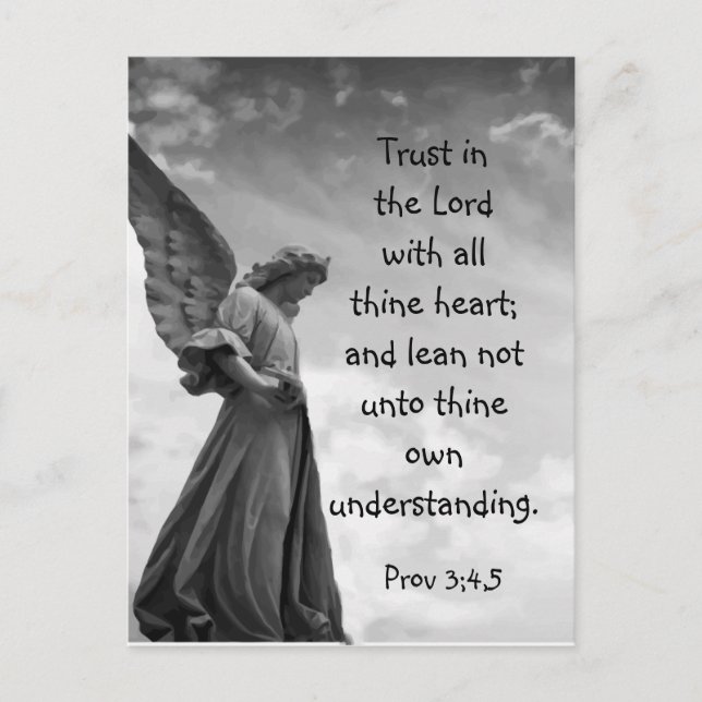 Angel Vertrauen in das Lord Zitat Inspiration Zita Postkarte (Vorderseite)