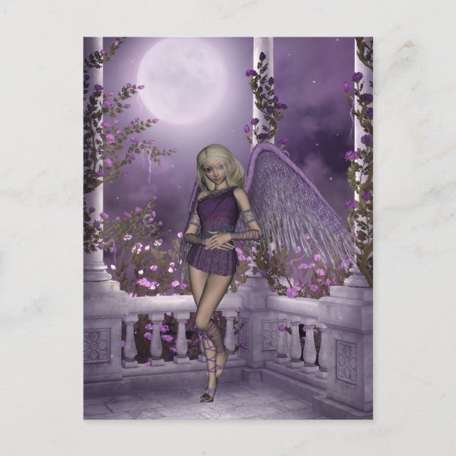 Angel Violet Charms Postkarte (Vorderseite)