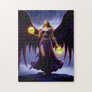 Angel Warrior mit den leuchtenden Orbs