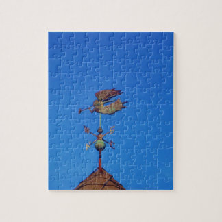 Angel Weather Vane Bright Blue Sky