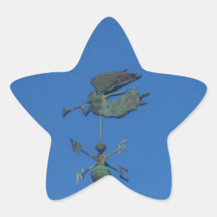 Angel Weather Vane Stern-Aufkleber
