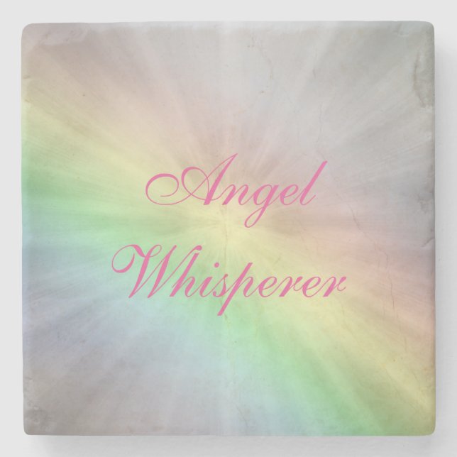 Angel Whisperer Design Steinuntersetzer (Vorderseite)