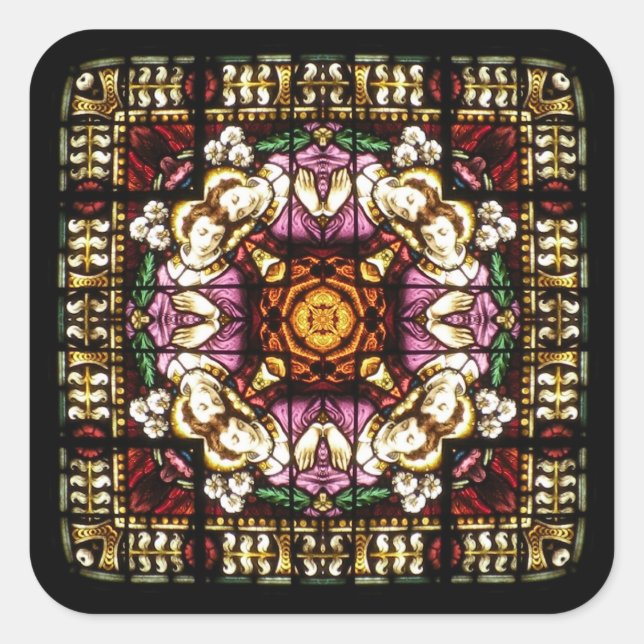 Angel Window Kaleidoskop Sticker (Vorderseite)